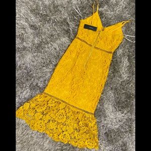Lulus Size S golden yellow Taliah dress